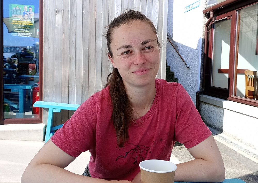 a relaxed and smiling Penny Chivas