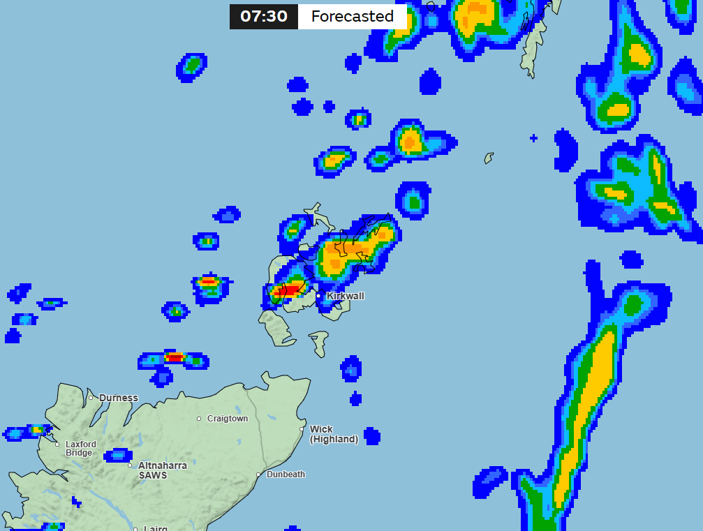 Weather Forecast: Bright and breezy with passing showers