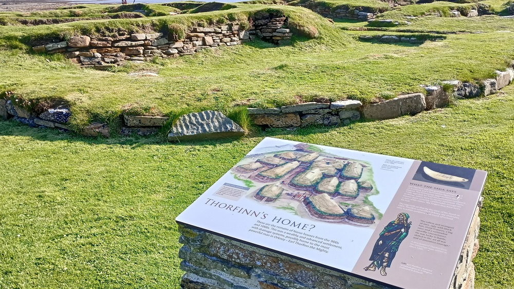 Brough of Birsay Viking remains Thorfinns Home