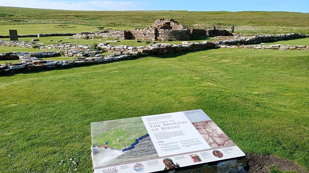 The remains at the brough of Birsay including a church where Earl Thorfinn made his base