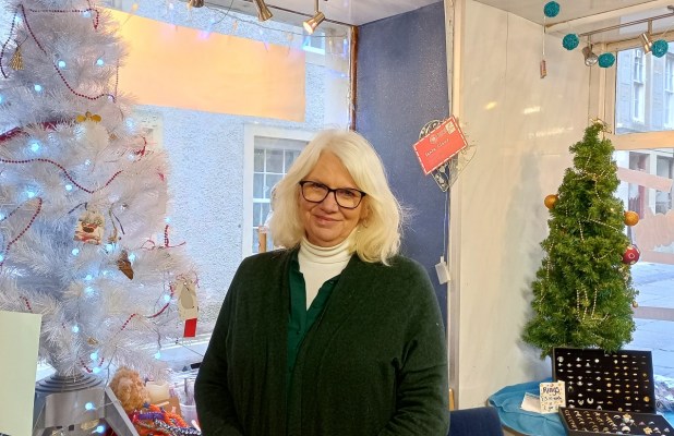 Jacqueline Fitzpatrick in the ODD Animals Charity Shop, Kirkwall, Orkney