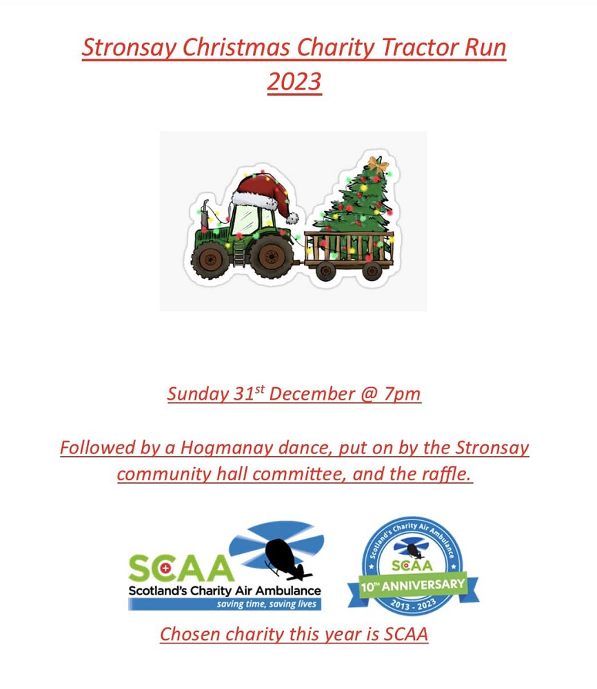 Stronsay #Christmas Tractor Run