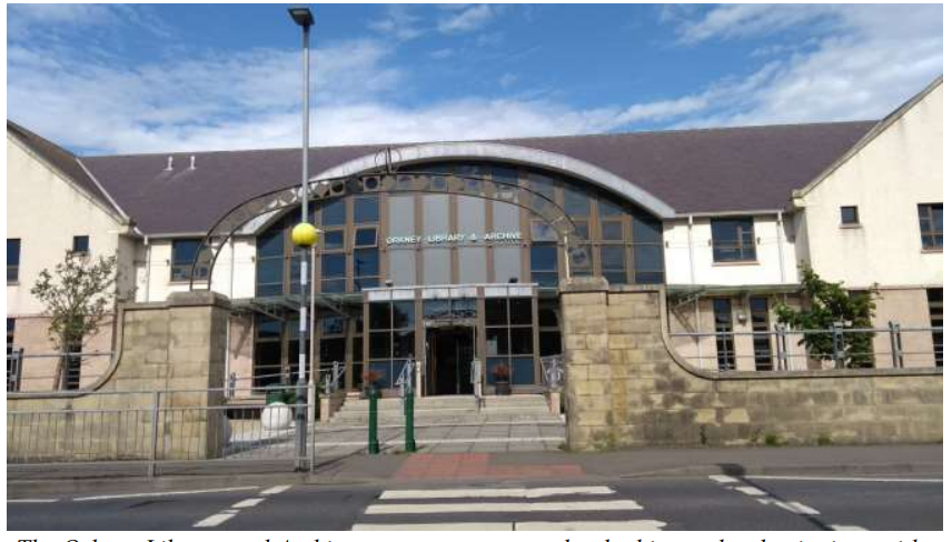 Orkney Library and Archive building in Kirkwall
