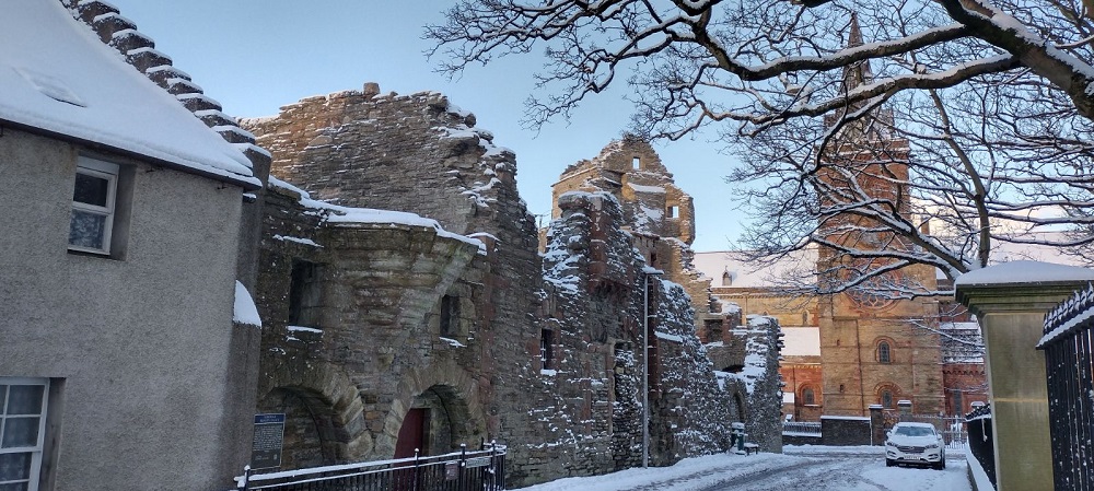 Snowy Weather Adds to the Beauty of Orkney
