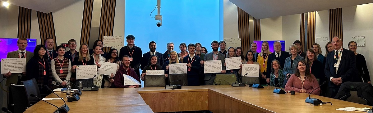 the young people, government ministers and politicians