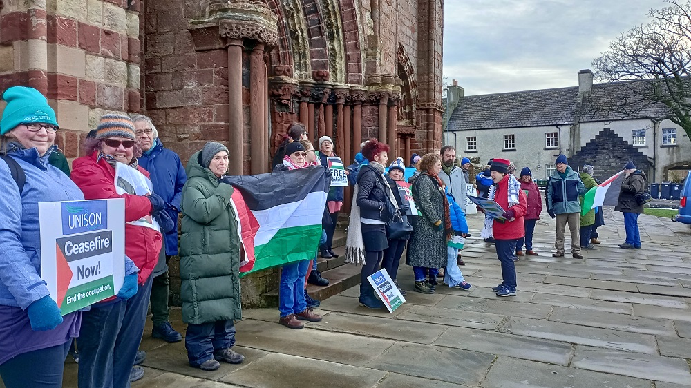 Orkney #Gaza Vigil Saturday 27th Jan