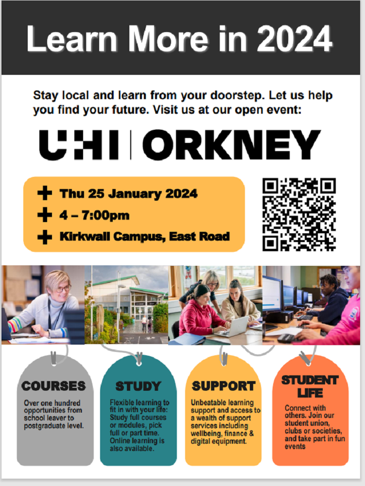 UHI Orkney Open Event