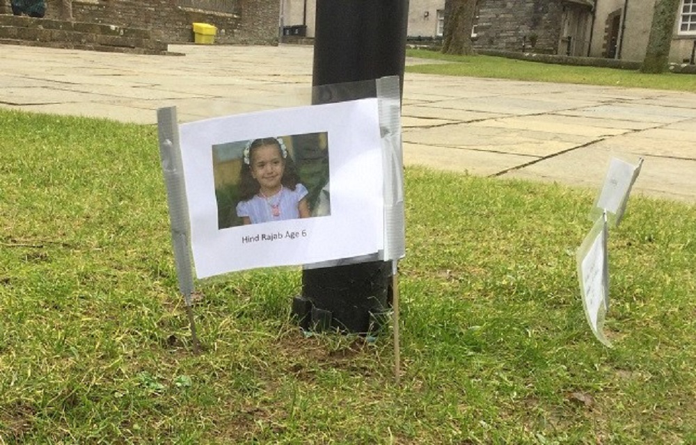 picture of Hind Rajab smiling who was killed at Age 6