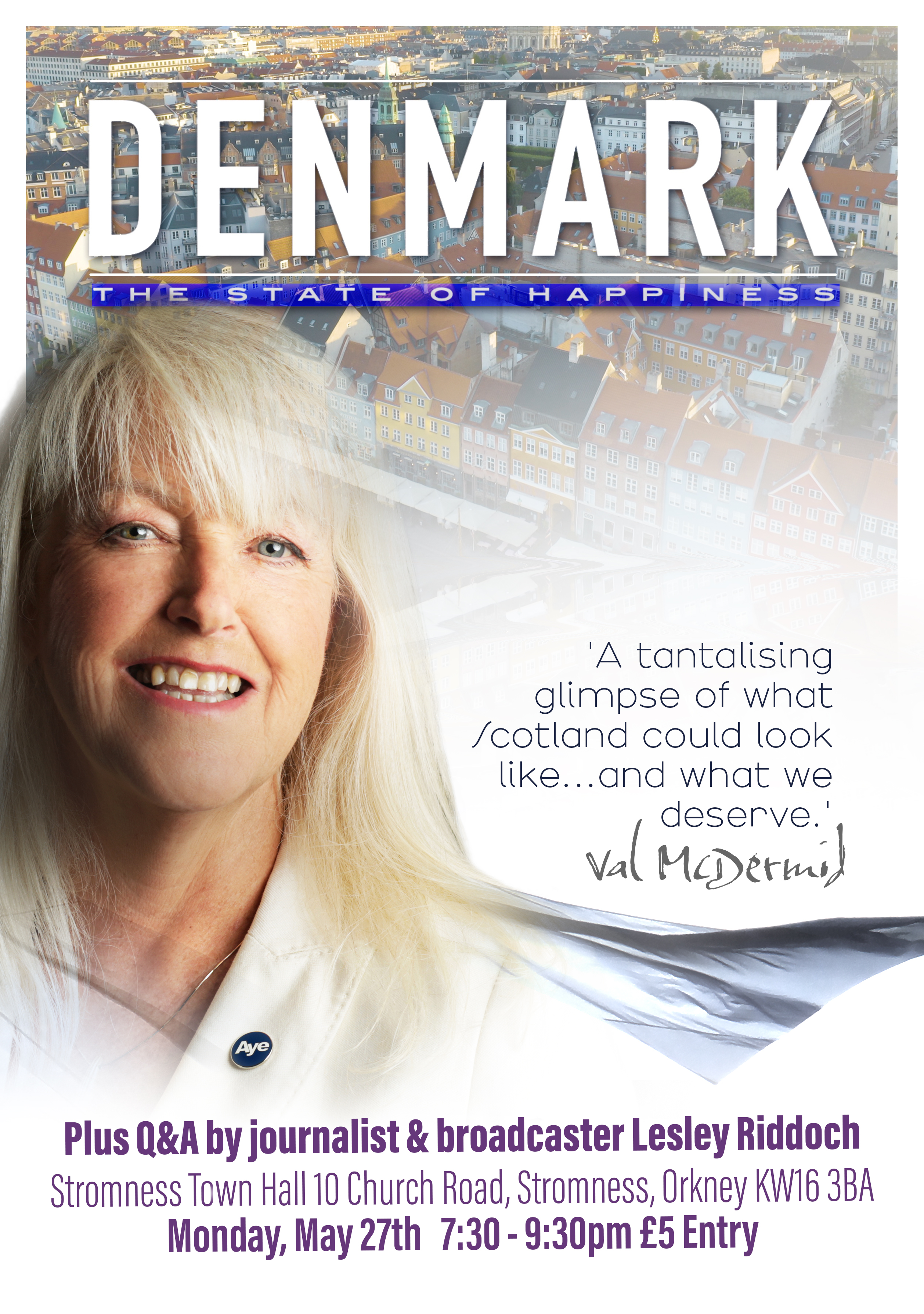 Stromness Venue for Screening of #Denmark The State of Happiness