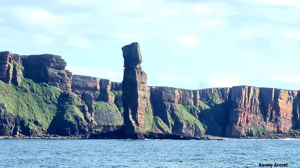 The giant sea stack known as The Old Man of Hoy