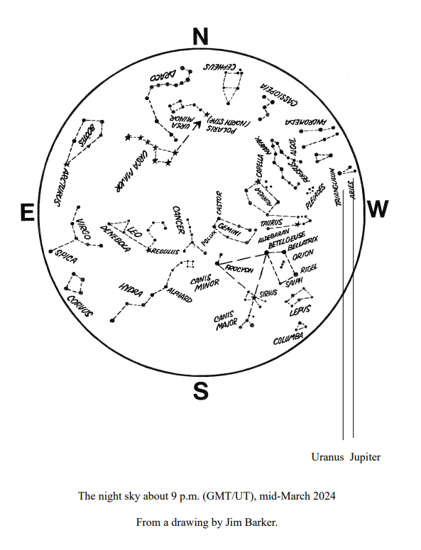 The Sky Above You – March 2024 #Astronomy