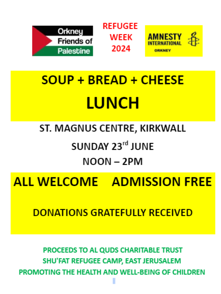 Orkney Event : #RefugeeWeek