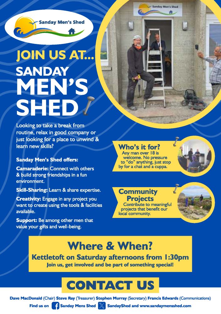 Grand Opening of Sanday Mens’ Shed