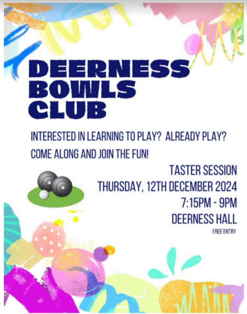 Deerness Bowls Club: Upcoming Taster Session