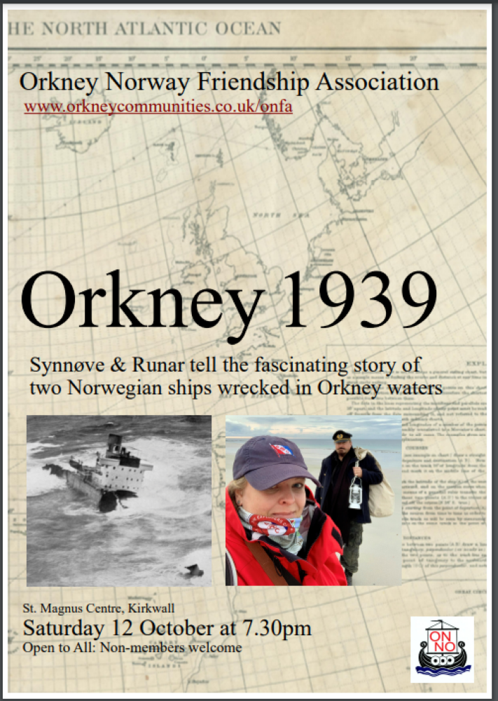 Upcoming Talk: Orkney 1939 – The story of S/S Wanja & M/V Mim