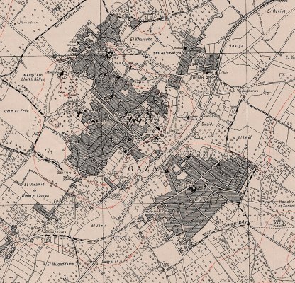 Old City of Gaza, 1931, Survey of Palestine