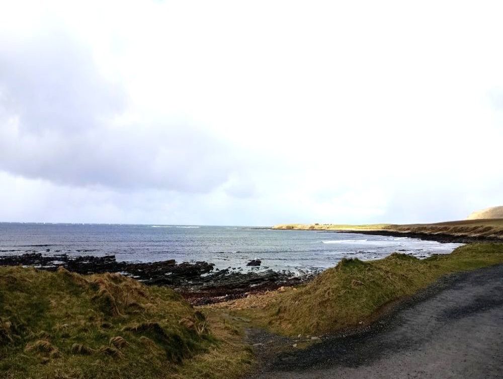 the coastal site at Warbeth where the subsea cable will be running from to the Scottish Mainland