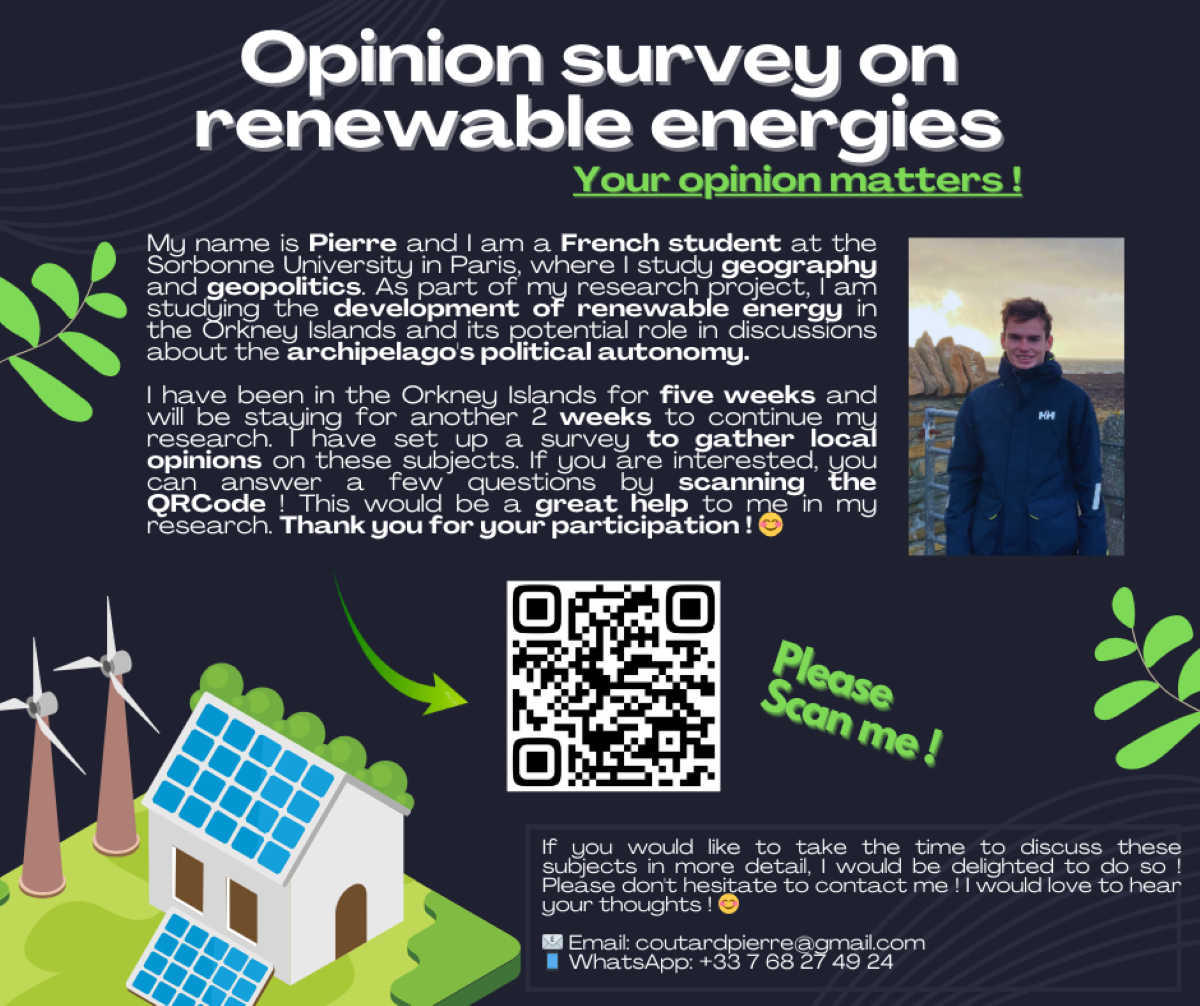 Share Your Views on Renewable Energy in Orkney