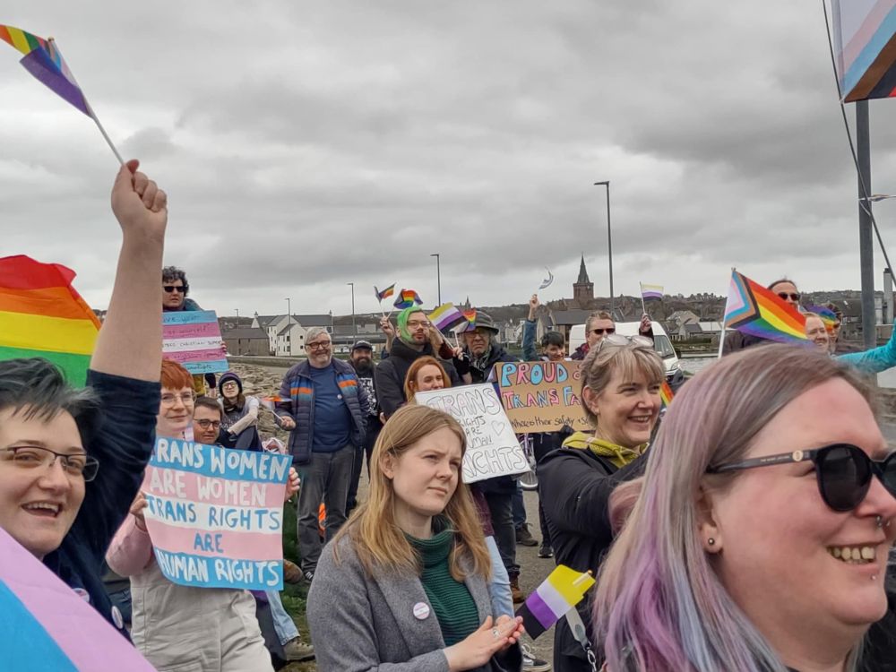 Updated: Demonstrators Gather in Support of Trans Rights
