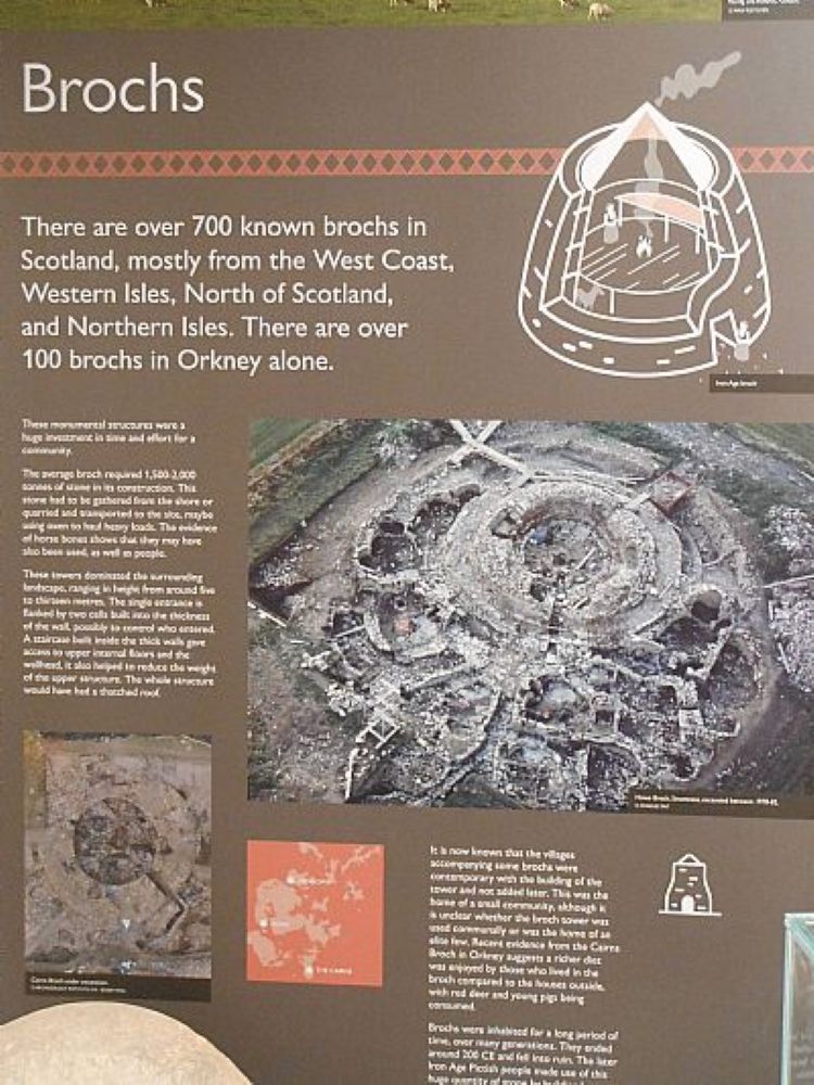 information board about brochs