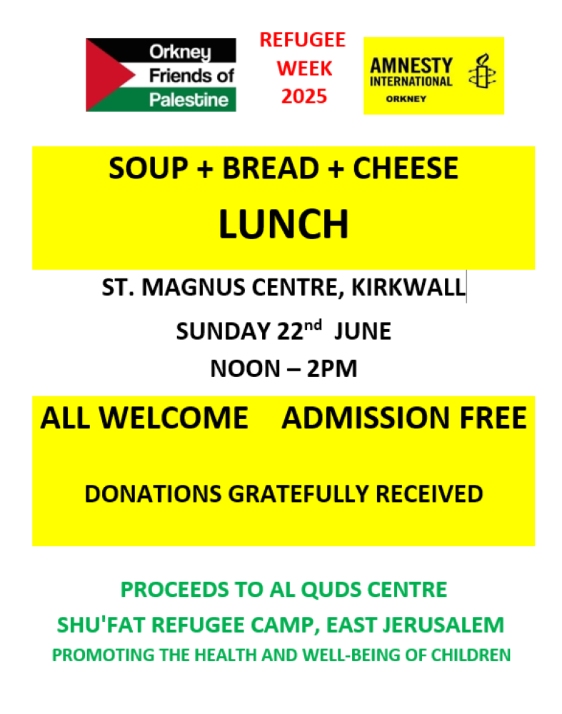 Meet up for Lunch to Mark Refugee Week