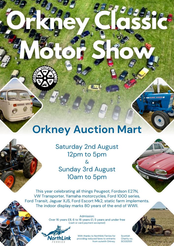This Weekend: Orkney Classic Motor Show