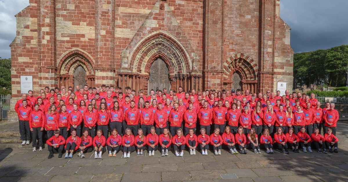 Orkney Team photo wearing Scottish Sea Farms logo on kit