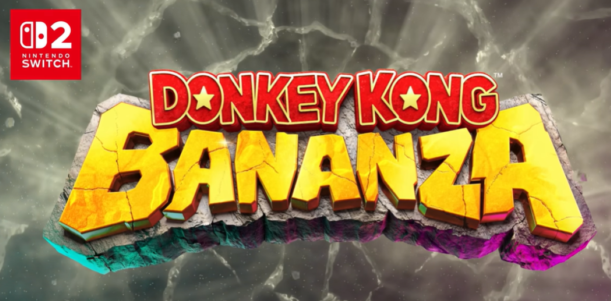 title screen for Donkey Kong Bananza