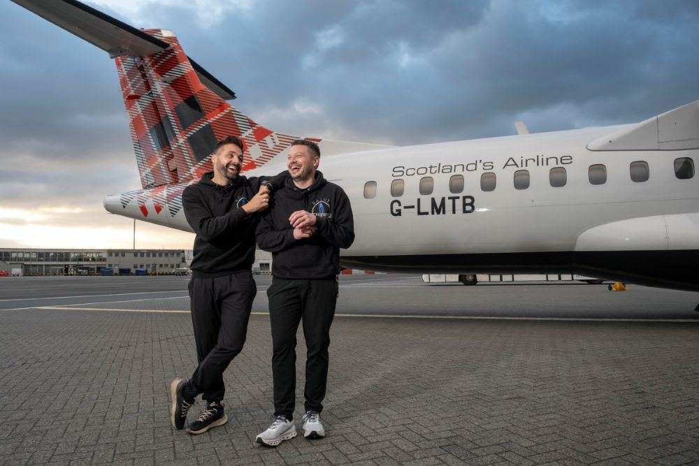 Loganair, Scottish band Saint PHNX & The Happy Place Workshop