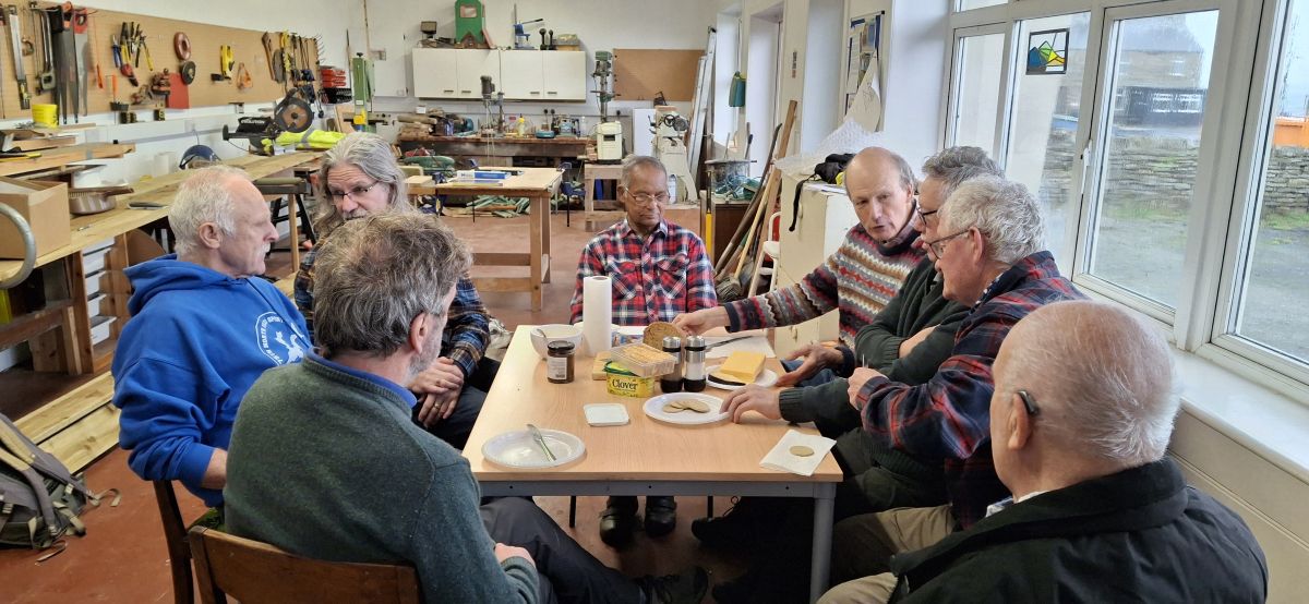 “Sanday Men’s Shed is a place to meet, learn, and laugh together.”