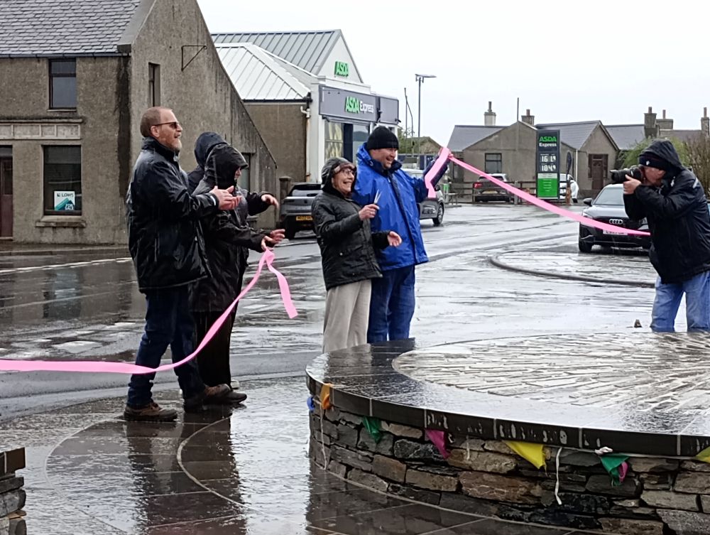 Raindrops and Ribbons at Dounby Market Square