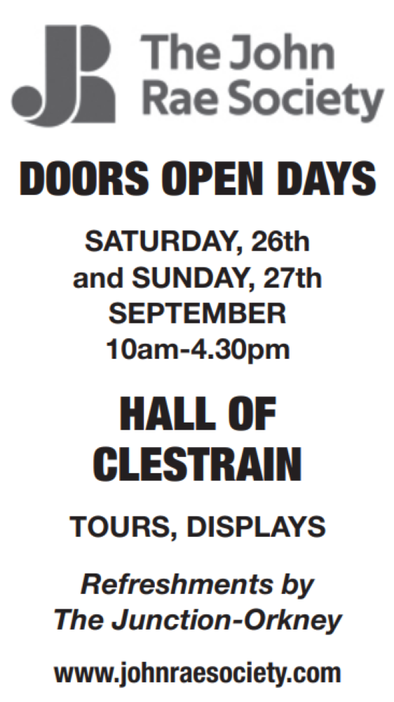 The Hall of Clestrain Doors Open Days