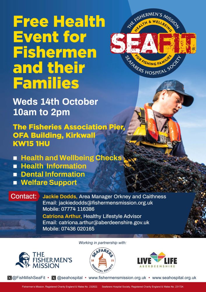 SEAFIT : Free Health Event for Fishermen and their Families