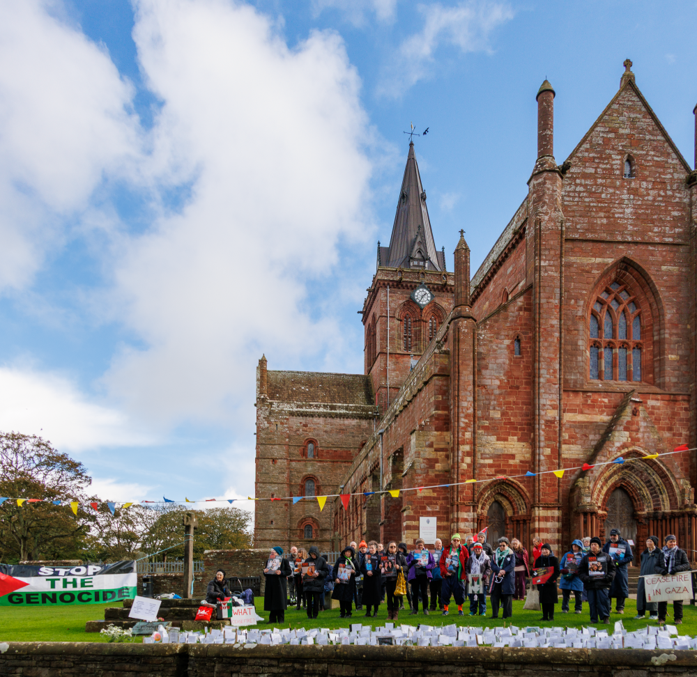 United Nations Day, “faith in fundamental human rights, in the dignity and worth of the human person” – Orkney’s Gaza Vigil